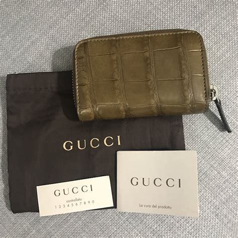 gucci credit card holder|gucci alligator card holder.